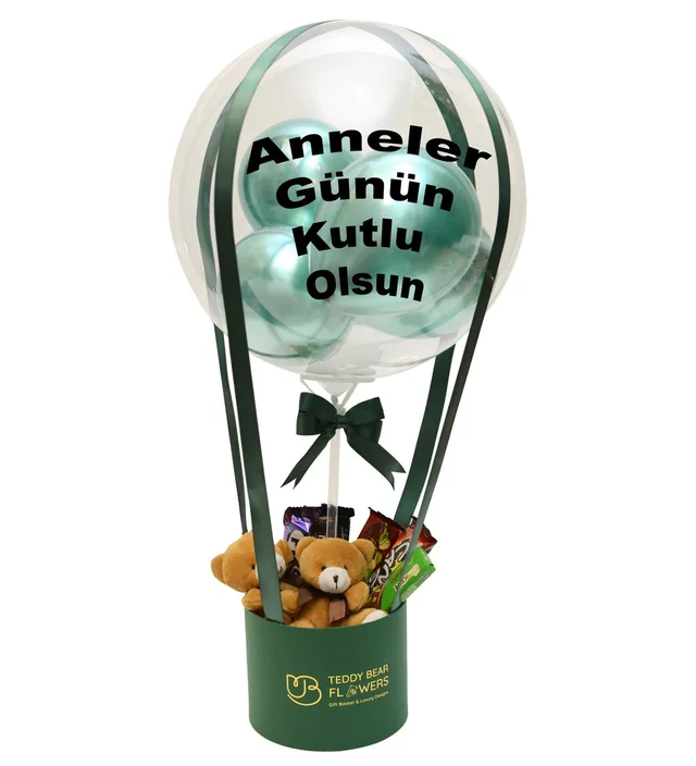 Ayıcıklı Çikolatalı Balon Kutusu