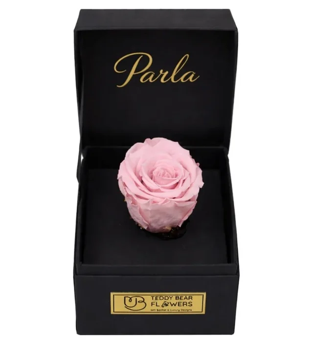 Premium Kutuda Soft Pembe Solmayan Gül | Kişiye Özel