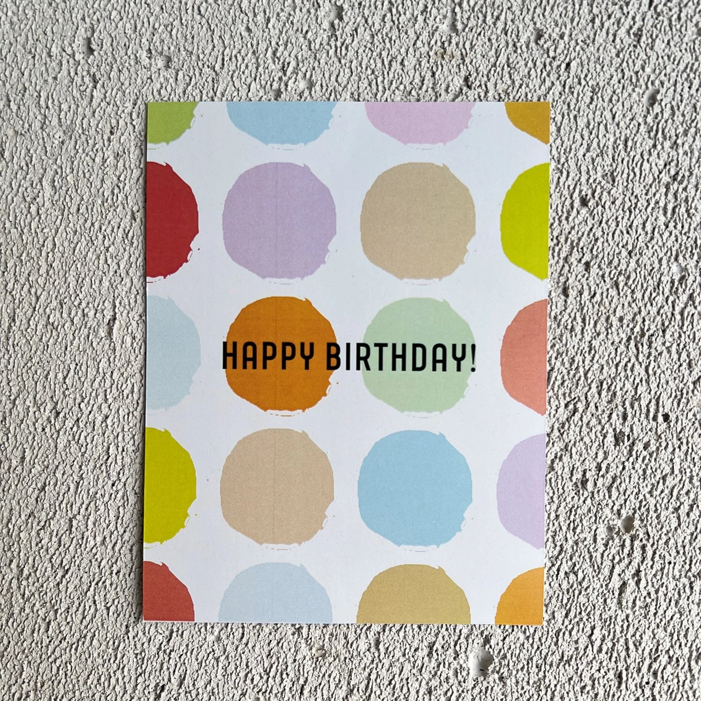 “Happy Birthday” Not Kartı