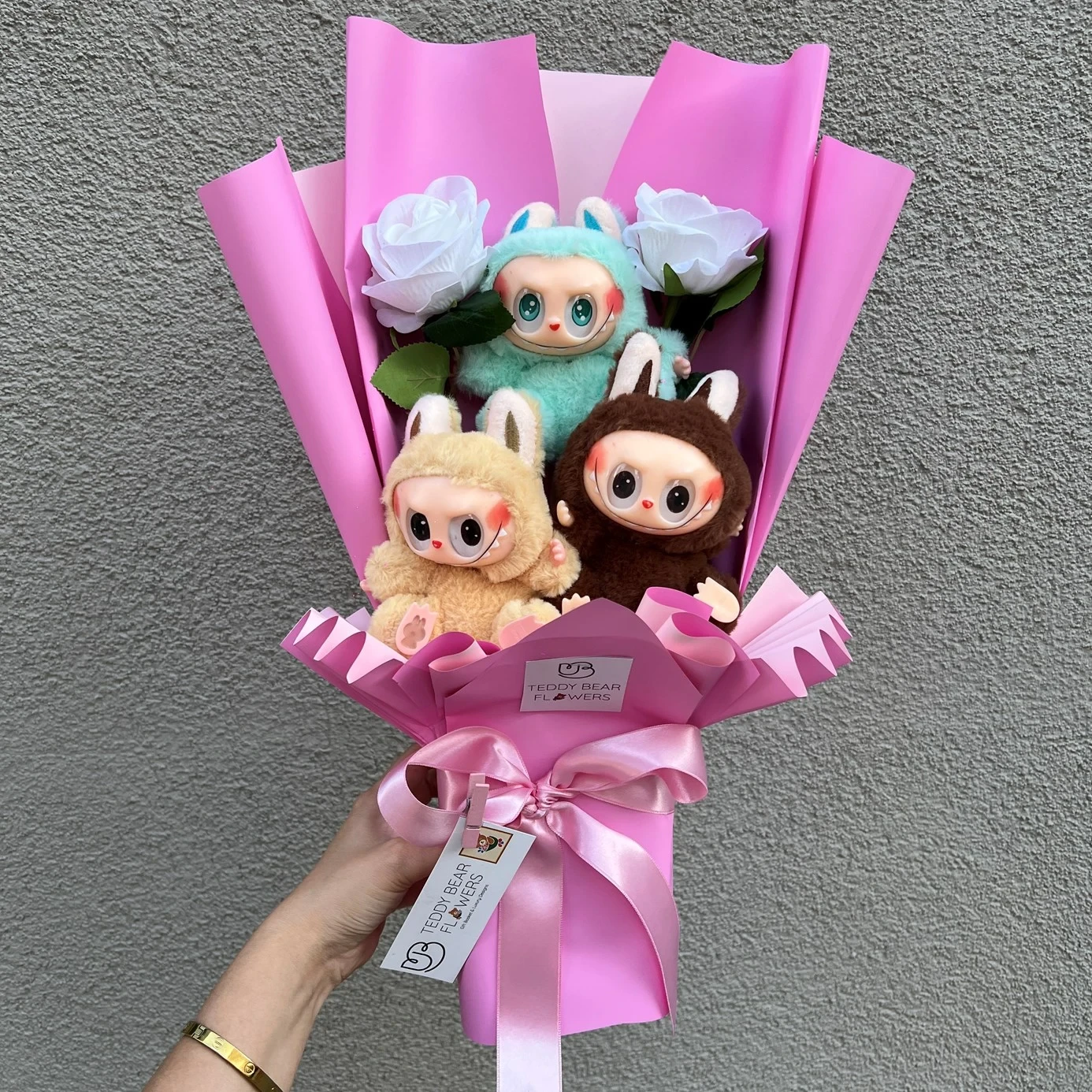 Labubu 3”lü Peluş Oyuncak Buketi