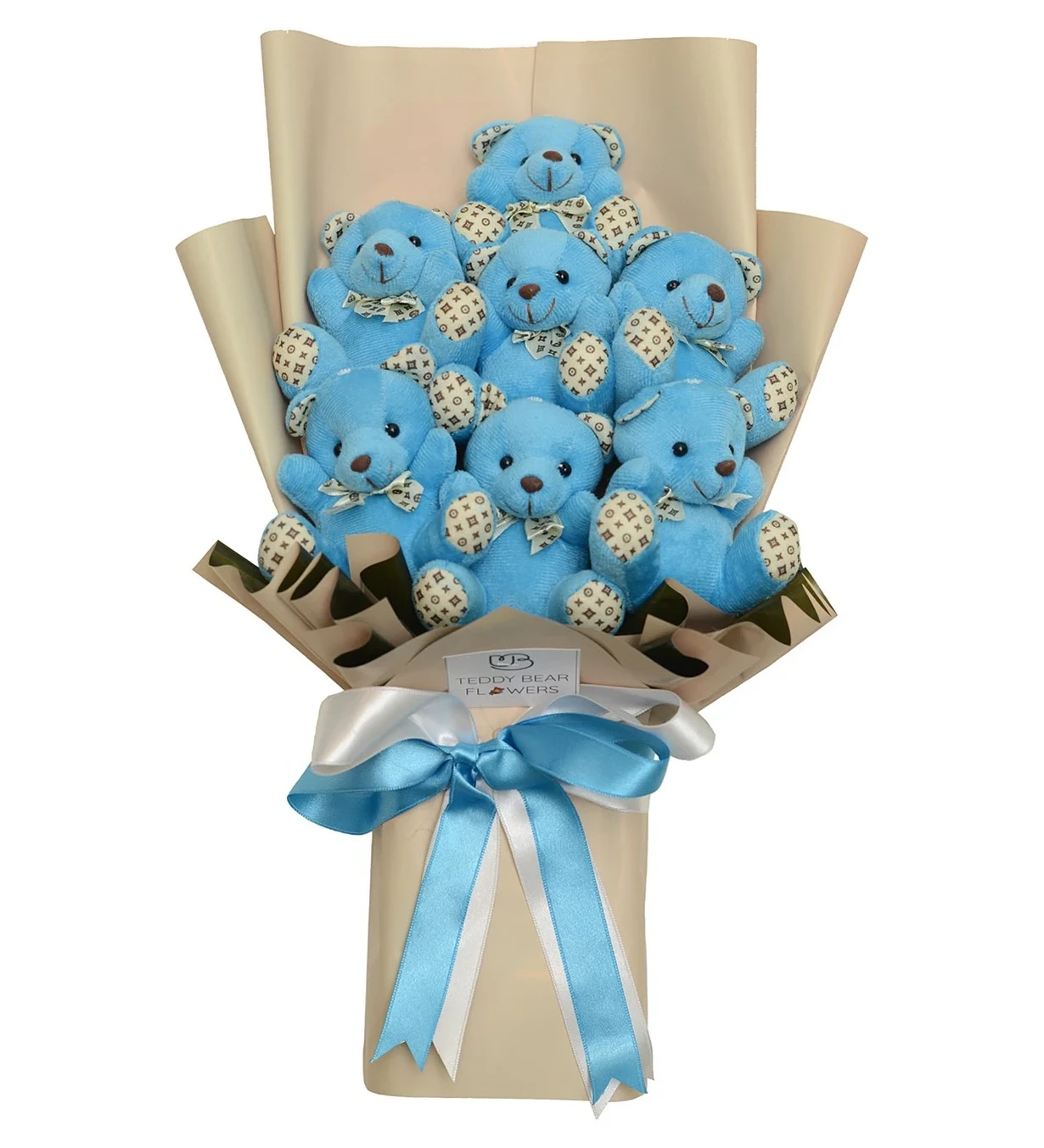 Ayıcık Buketi – Mavi Peluş Set