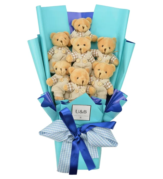 Blue's Dream Teddy Bear Flowers