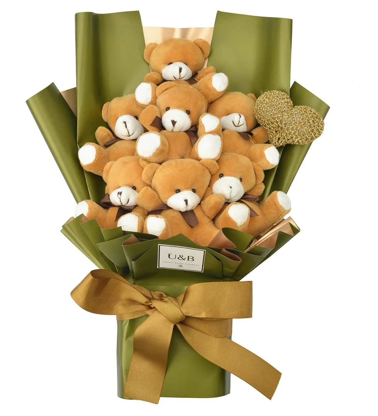 Green World Teddy Bear Flowers