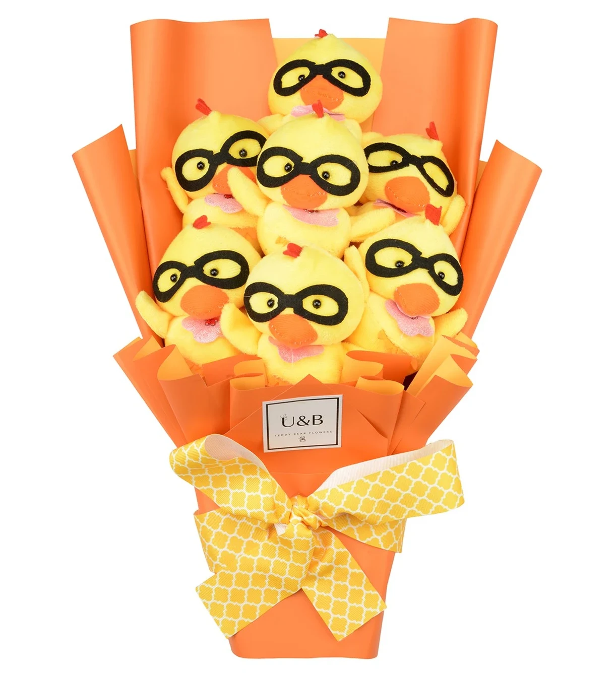 Chick Figure Teddy Bear Flowers
