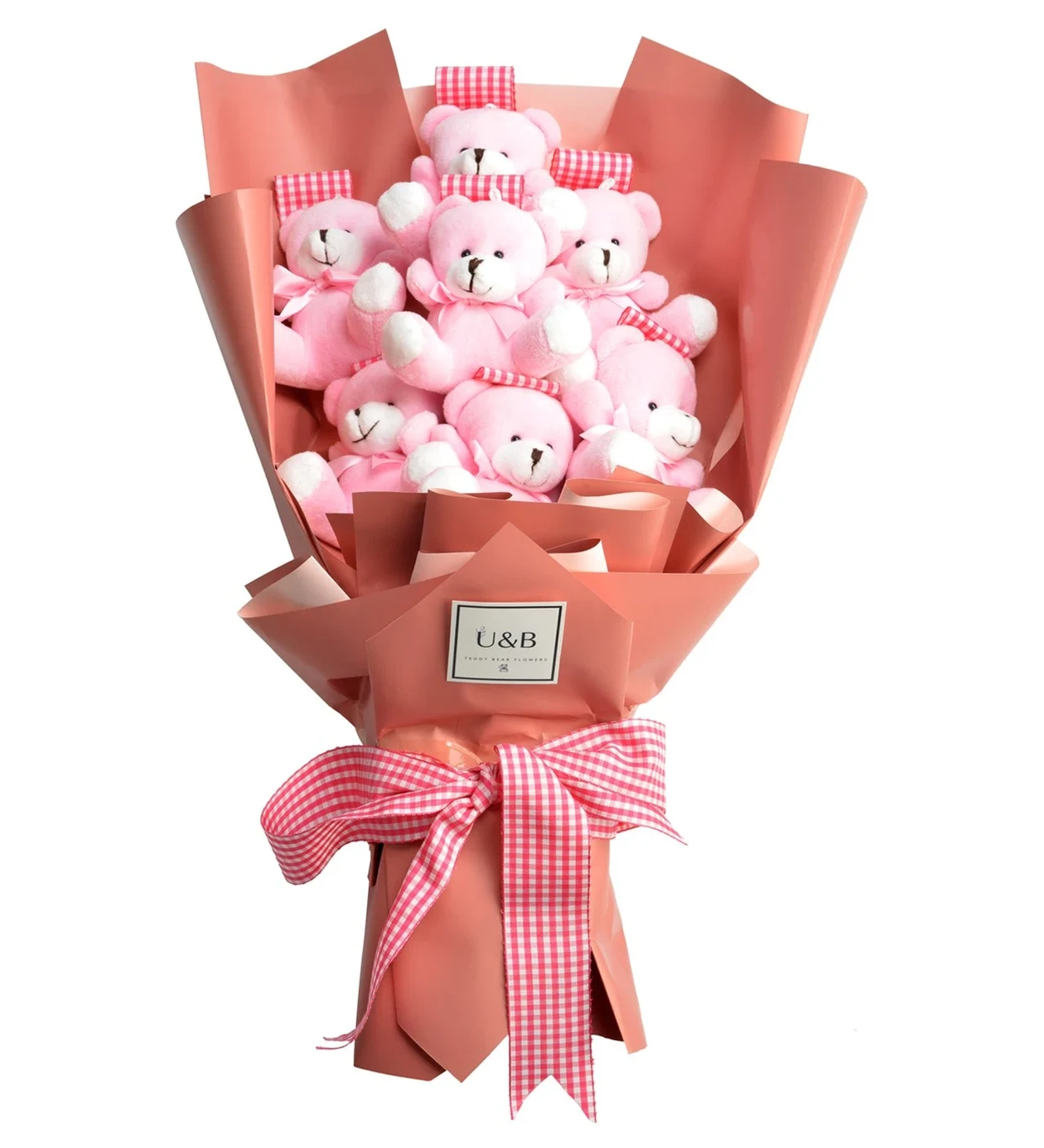 Rose-Pink Teddy Bear Flowers