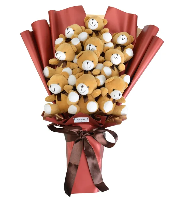 Premium Big Love Teddy Bear Flowers