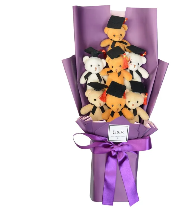 Graduation Teddy Bear Flowers