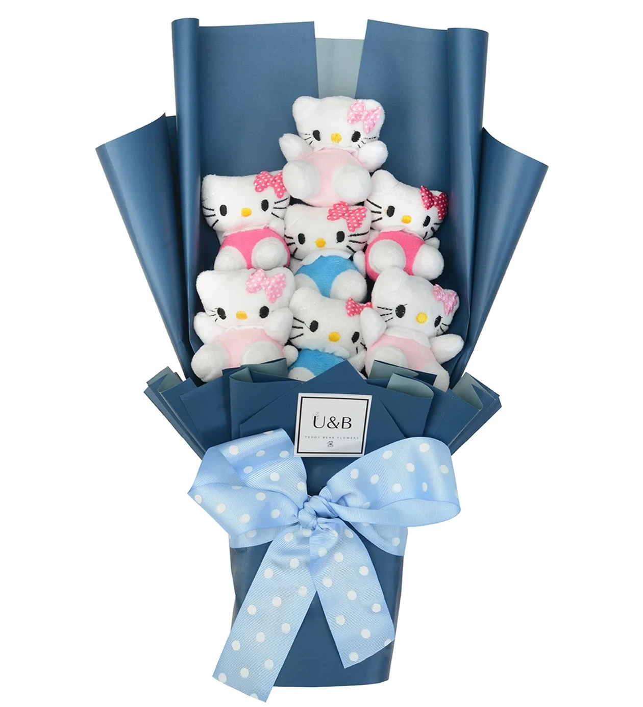 Hello Ktty Teddy Bear Flowers