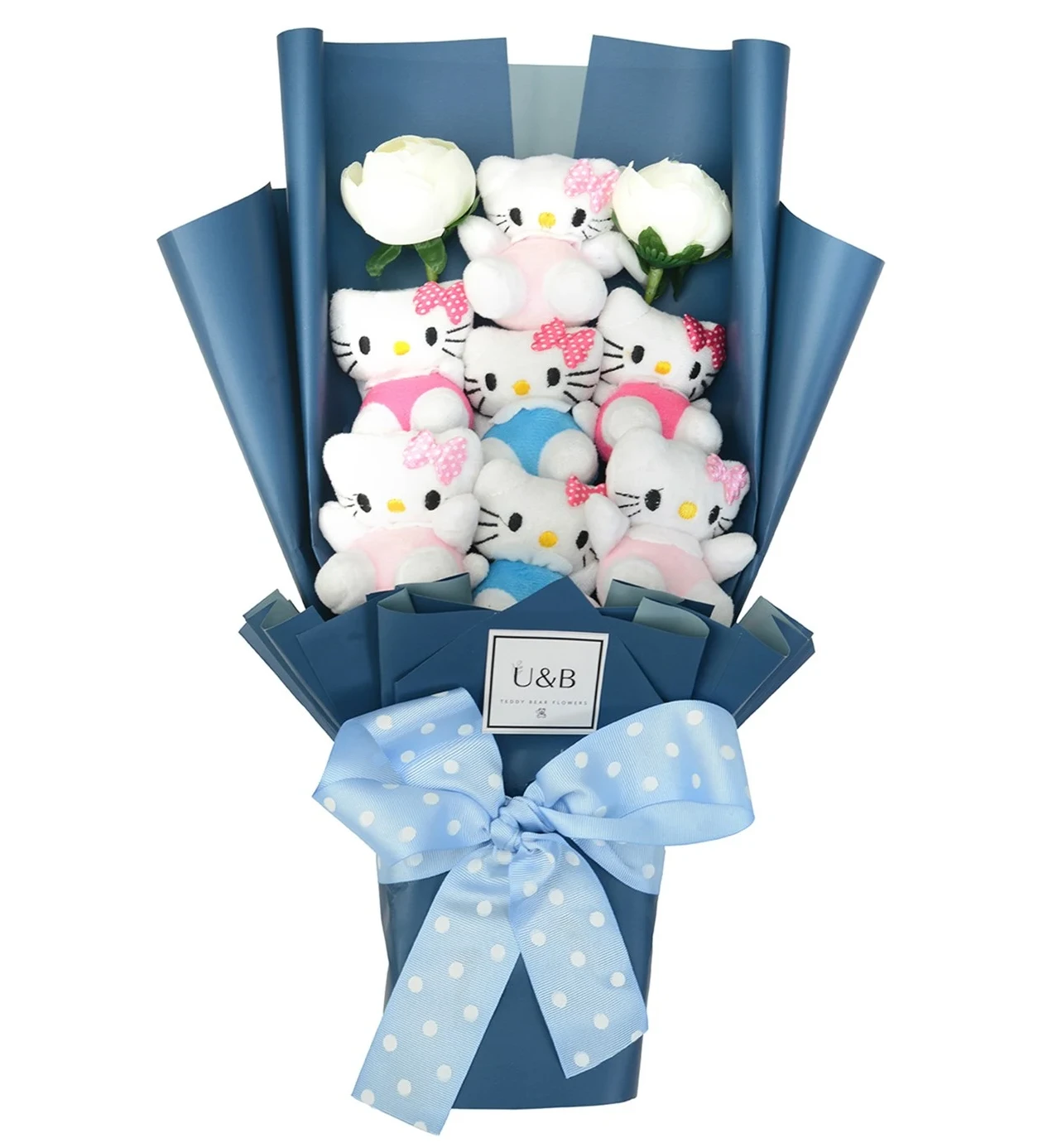 Hello Ktty Teddy Bear Flowers
