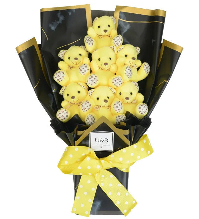 Yellow's Dream Teddy Bear Flowers