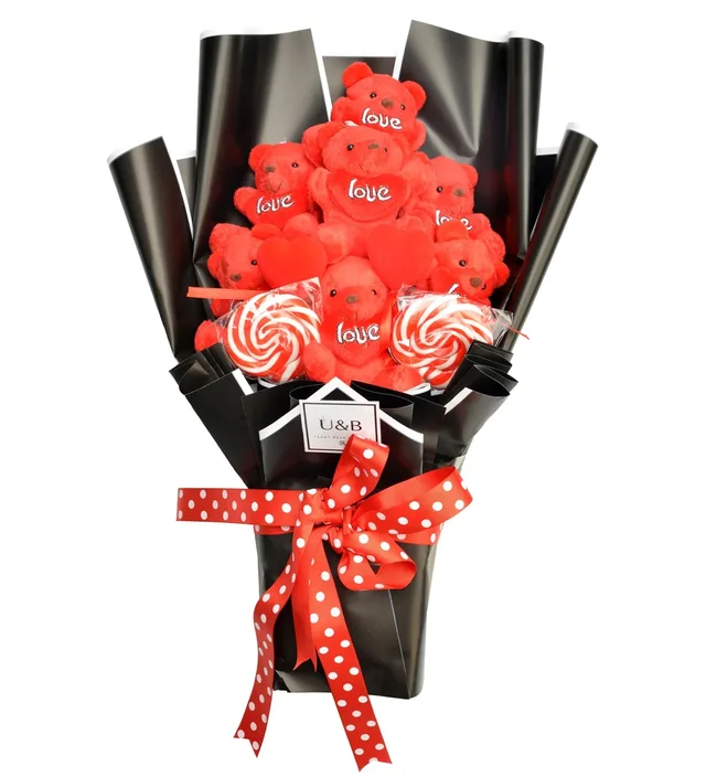 Luxury Love Teddy Bear Flowers